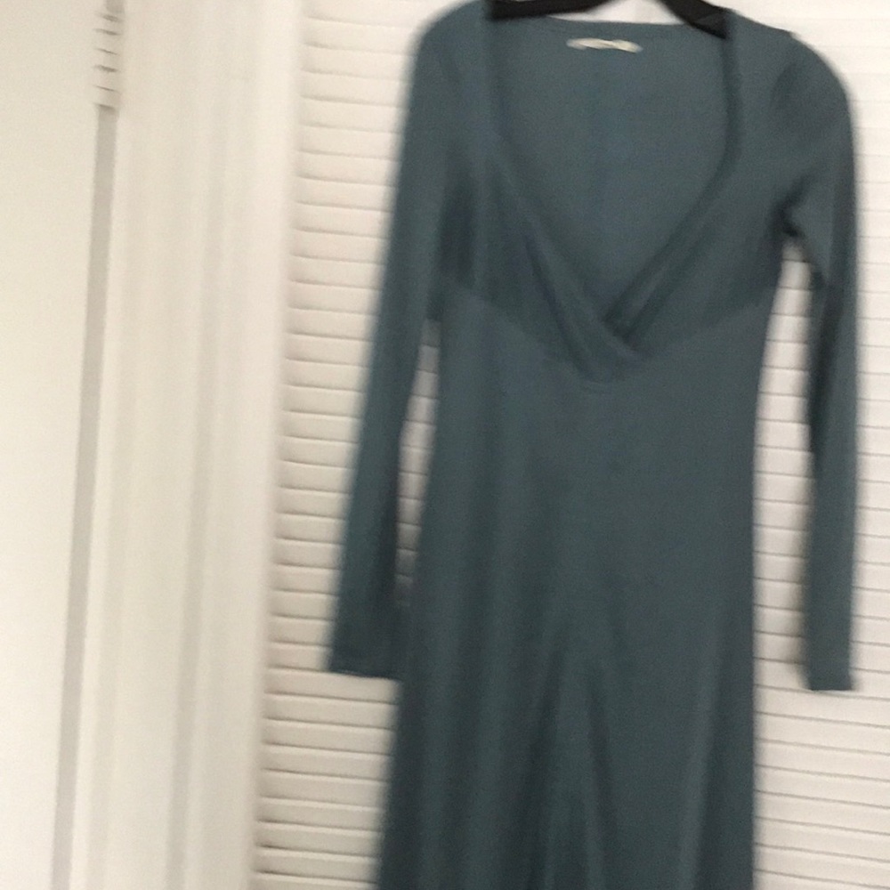 Slate blue long sleeved nightgown